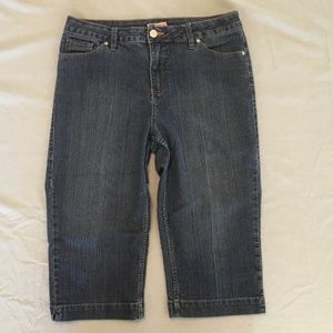 Faded Glory Stretch Women's 12 Jeans Capri Cropped